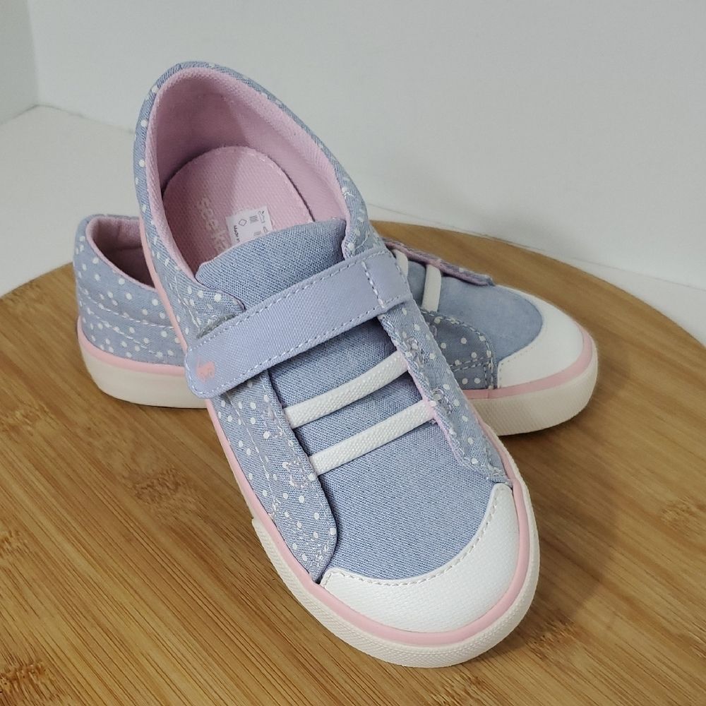 See Kai Run Basics Alex Light Blue Toddler Sneakers Size 12 NIB